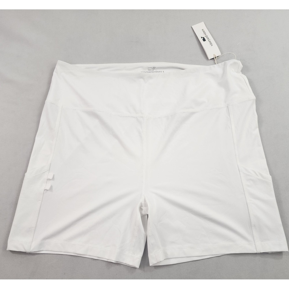 Vineyard Vines Performance Shorts Womens XL White Stretch Pockets 2H001464